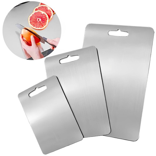 Planche À Découper Professionnelle En Inox