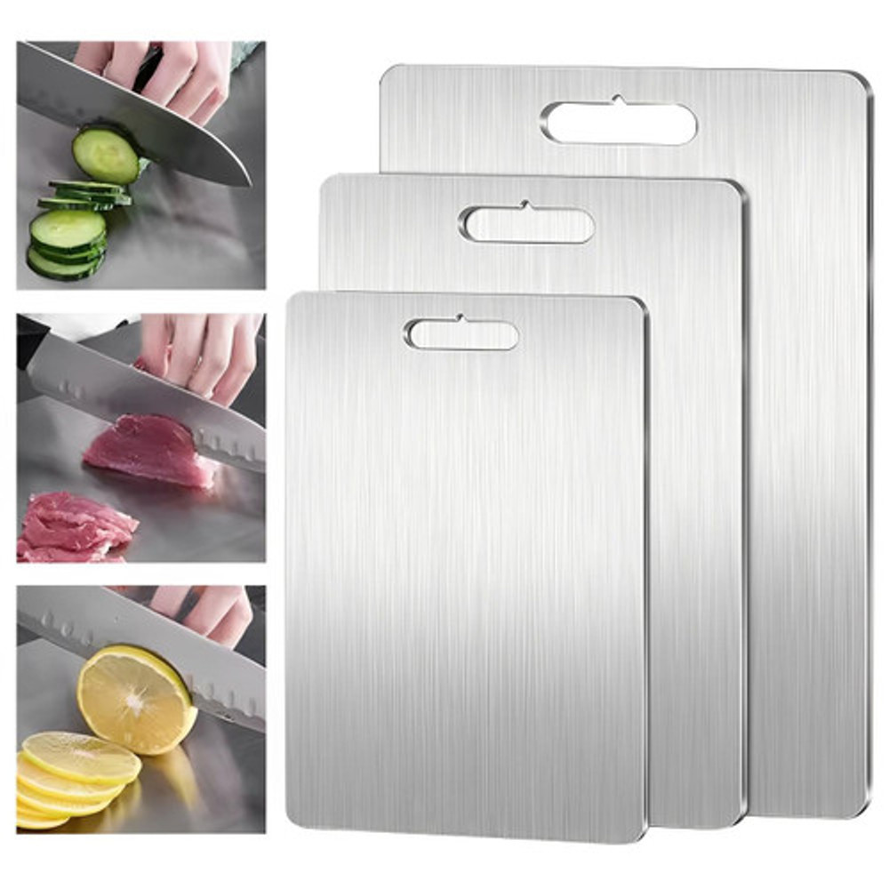 Planche À Découper Professionnelle En Inox