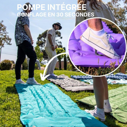 Matelas Gonflable Avec Oreiller Intégré
