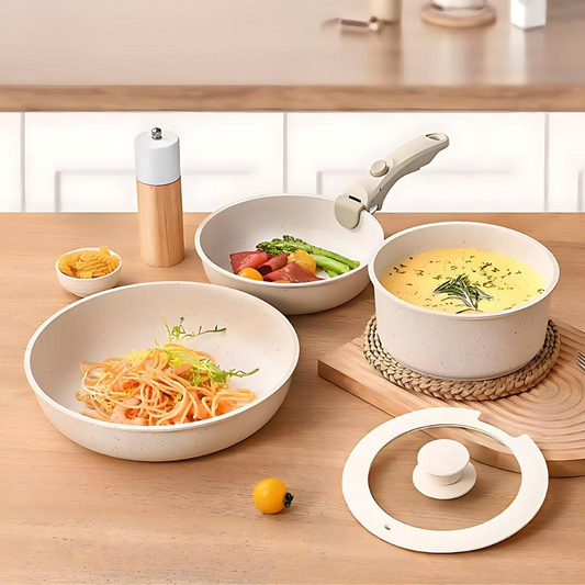 Batterie De Cuisine En Granite - 5 pièces