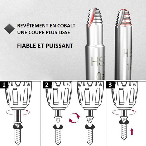 Extracteur De Vis cassée professionnel