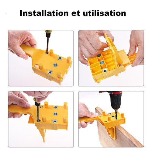 Jeu de gabarits pour cheville à bois