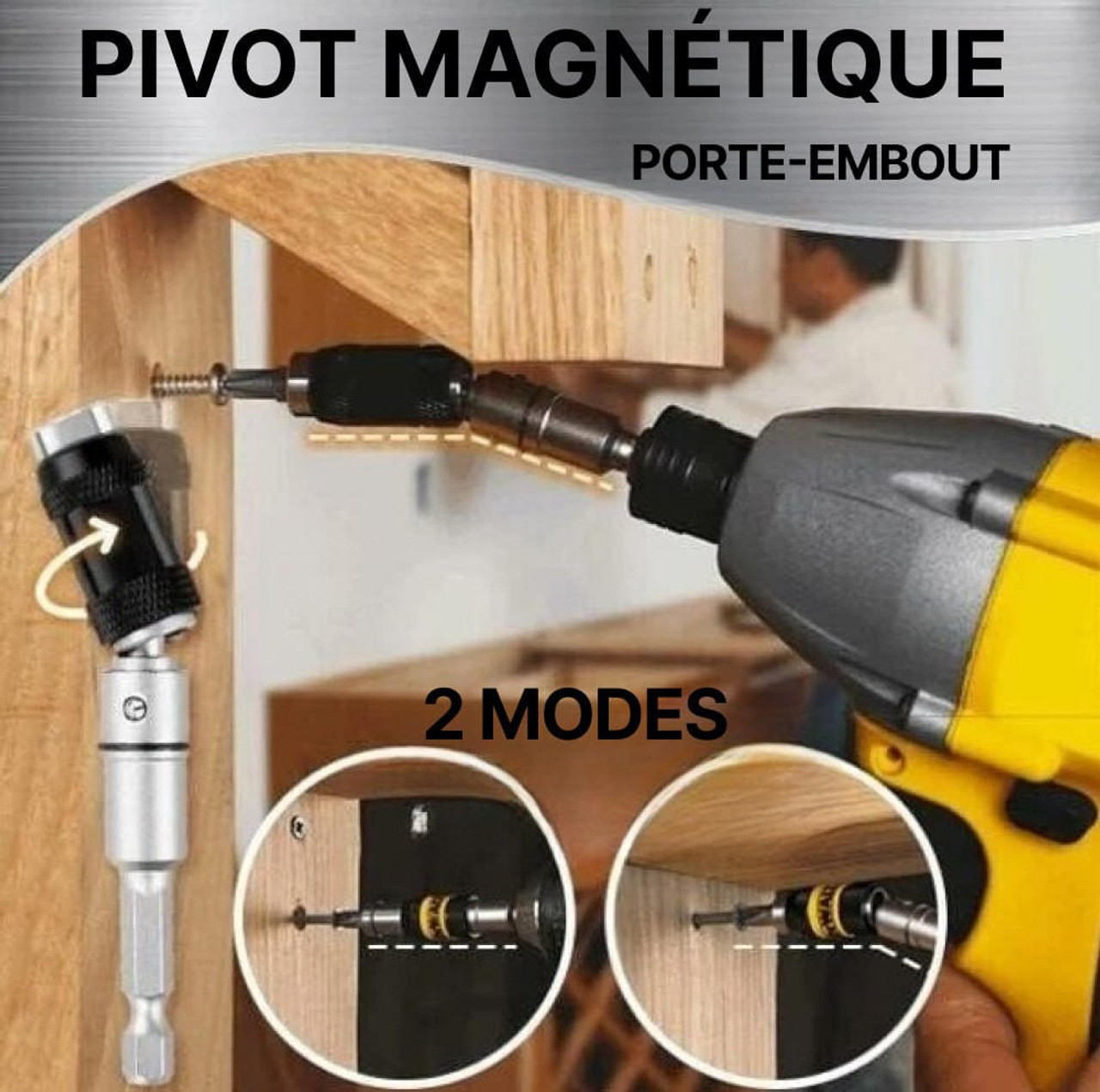 Porte-embout Magnétique Pivotant Pour Visseuse