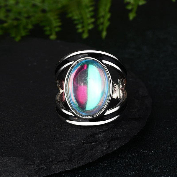 Bague en Pierre de Lune Tibétaine