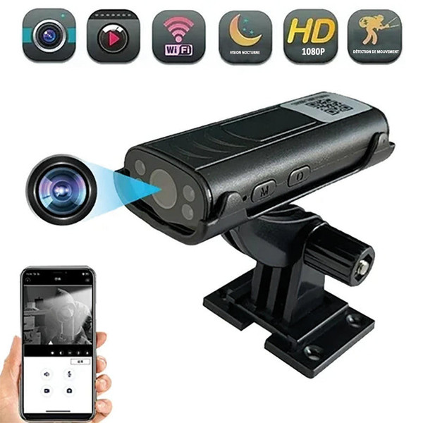 Mini caméra sport hd wifi, fixations magnétiques et app sel-200